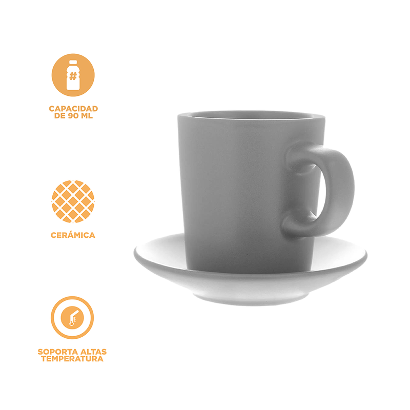 Juego-de-taza-de-caf-y-posavasos-de-cer-mica-90-ml-gris-Miniso-4-13891
