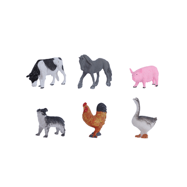 Juguetes de figuras de animal 6 animales de granja -  Miniso