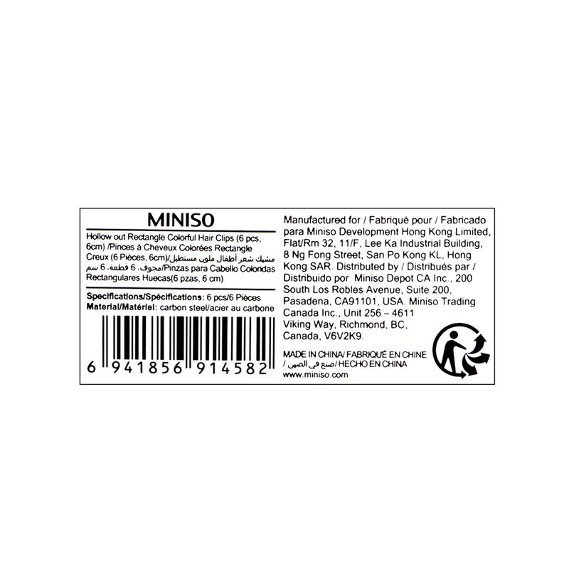 Pinzas-para-el-cabello-coloridas-rectangulares-6-piezas-de-6-cm-Miniso-3-13256