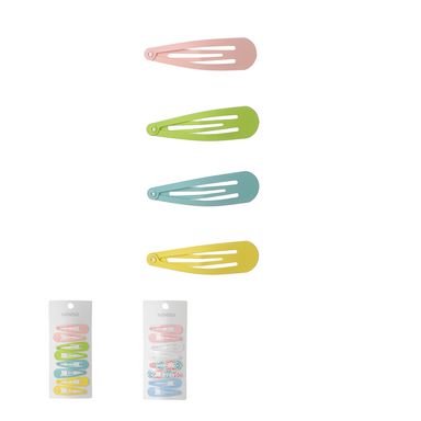 Set 8 broches infantiles para cabello miniso mix de colores -  Miniso