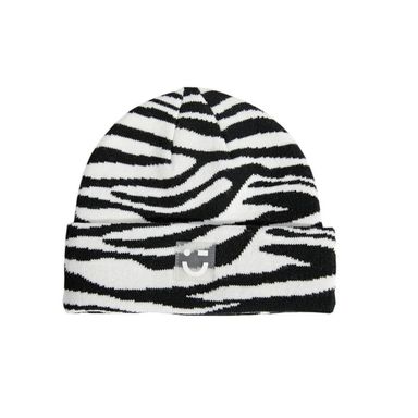 Gorro tejido miniso estampado zebra blanco y negro -  Miniso