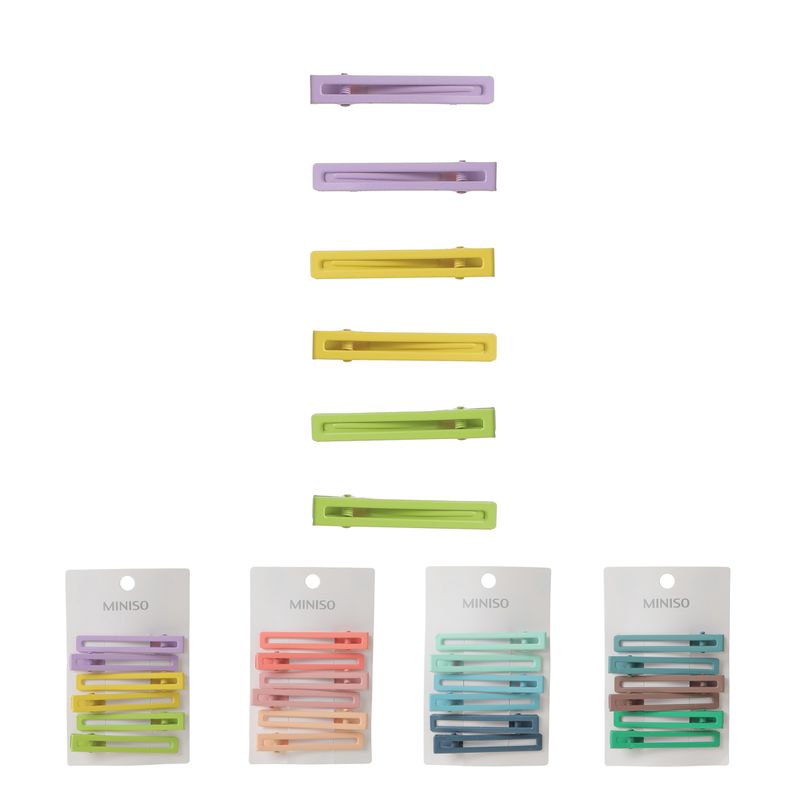 Pinzas-para-el-cabello-coloridas-rectangulares-6-piezas-de-6-cm-Miniso-1-13256