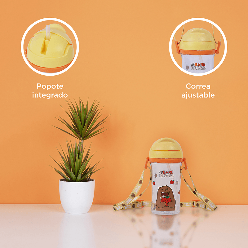 Tomatodo-de-plastico-we-bare-bears-collection-5-0-con-sorbete-y-correa-400-ml-pardo-amarillo-We-Bare-Bears-6-11899