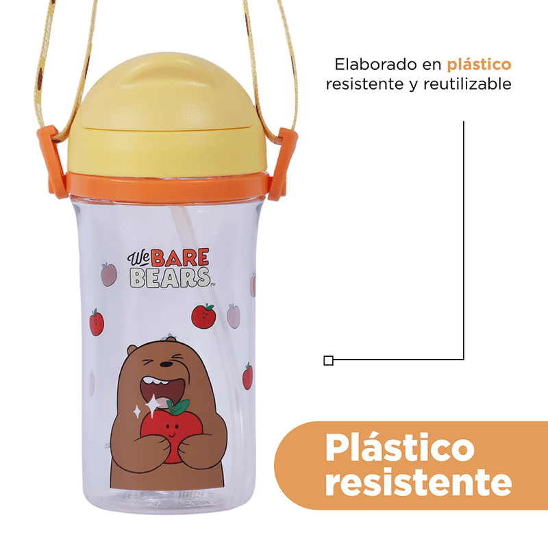 Tomatodo-de-plastico-we-bare-bears-collection-5-0-con-sorbete-y-correa-400-ml-pardo-amarillo-We-Bare-Bears-7-11899
