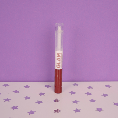 Labial líquido de doble punta con brillo de labios claro glam 02 maple red -  Miniso