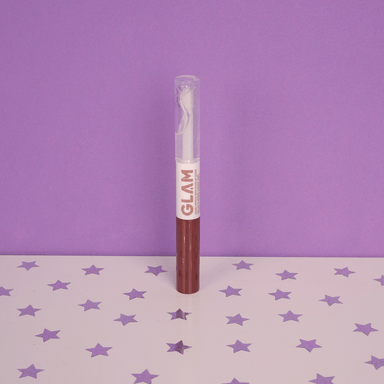 Labial líquido de doble punta con brillo de labios claro glam 08 brick pink -  Miniso
