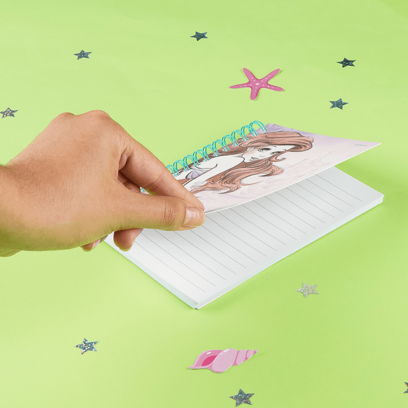 Libretas-y-cuadernos-A6-con-alambre-p-rpura-50-hojas-15-3cm-x-10-8cm-la-sirenita-Disney-5-14050