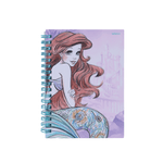 Libretas-y-cuadernos-A6-con-alambre-p-rpura-50-hojas-15-3cm-x-10-8cm-la-sirenita-Disney-1-14050