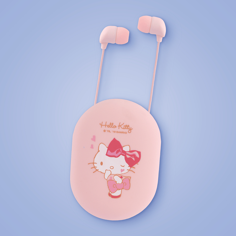 Aud-fonos-con-estuche-de-almacenmiento-ovalado-hello-kitty-2616-rosa-Sanrio-3-10101