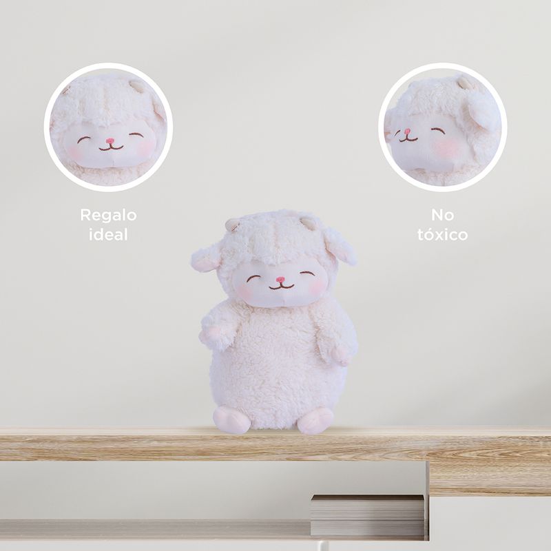 Peluche-cordero-sonriente-beige-14cm-x-16cm-x-27cm-Miniso-6-14478