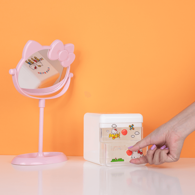 Organizador-de-pl-stico-para-escritorio-con-caj-n-sanrio-blanco-Sanrio-2-3915
