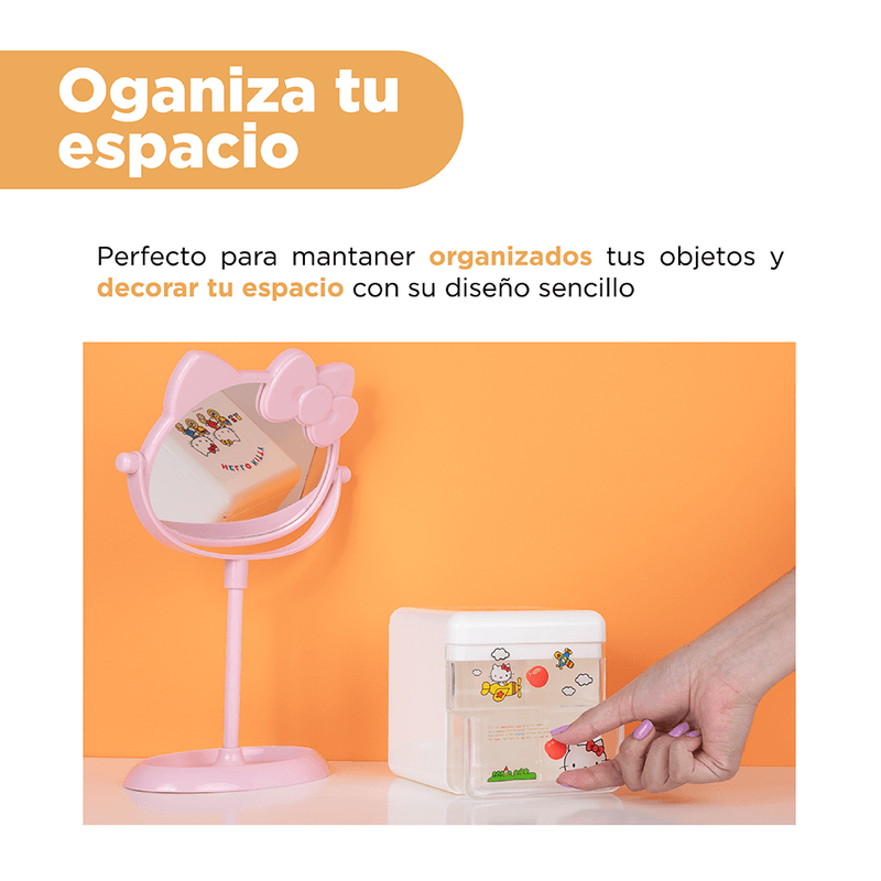 Organizador-de-pl-stico-para-escritorio-con-caj-n-sanrio-blanco-Sanrio-5-3915