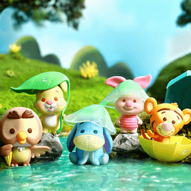 Blind box de figura temporada de lluvia winnie the pooh collection - Disney