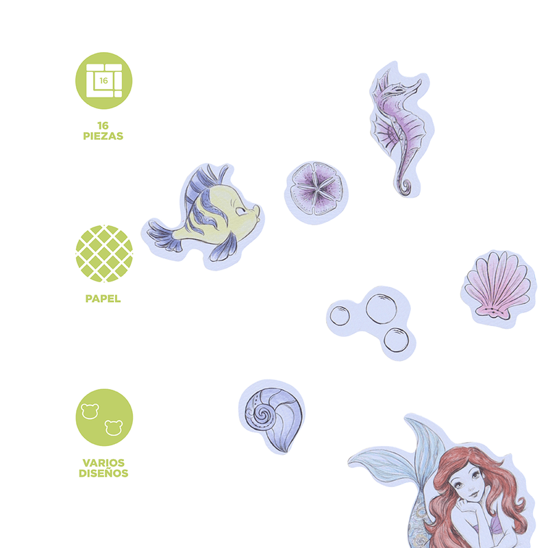 Stickers-la-sirenita-16-unidades-8-5cm-x-0-6cm-x-13cm-Disney-3-14578