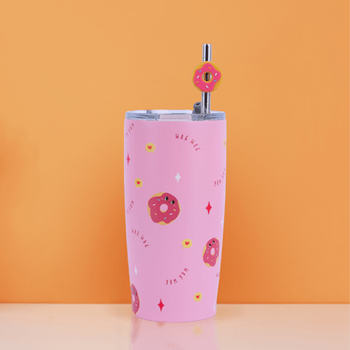 Vaso de acero inoxidable de la colección happy foods donut 530 ml rosa -  Miniso