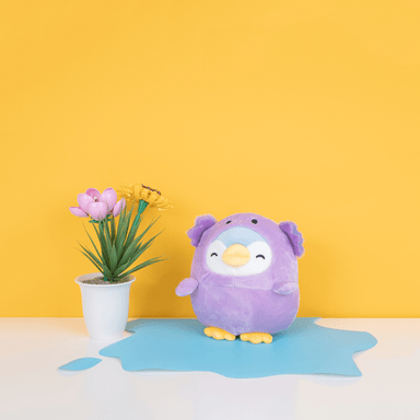 Peluche de salamandra morada 15cm x 17cm x 21cm mini family - Miniso