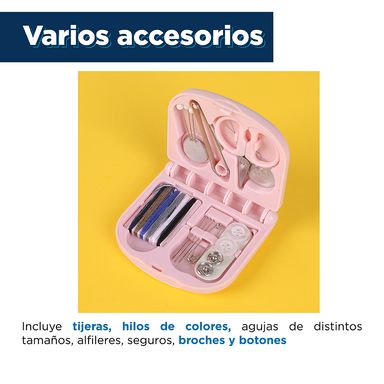 Kit de costura portátil rosa -  Miniso