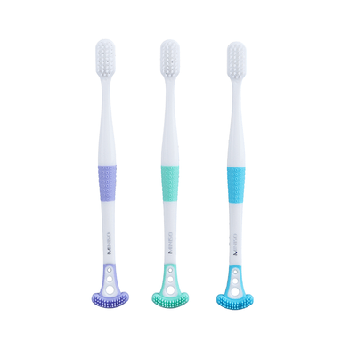 Cepillo de dientes para limpieza de lengua 2 en 1 paquete de 3 -  Miniso