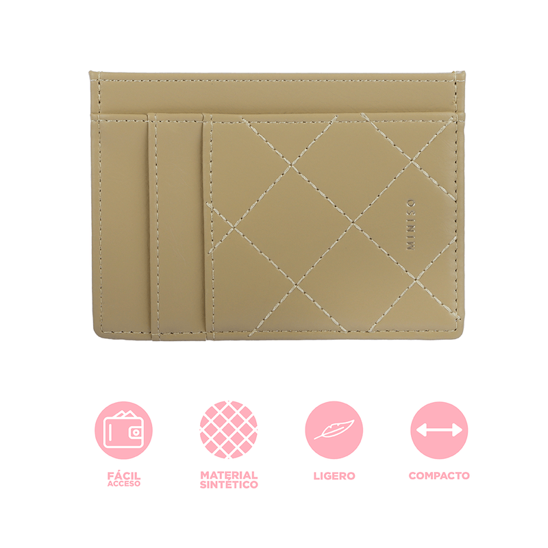 Tarjetero-de-moda-miniso-dise-o-rombos-bordados-amarillo-Miniso-4-13894