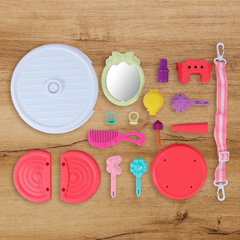 Set-para-jugar-de-dona-serie-juguete-de-plastico-caja-de-maquillaje-19-5cm-18-5cm-7-5cm-Miniso-5-12739