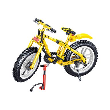 Juego de bloques de construcción de bicicletas (amarillo 225 pc) -  Miniso