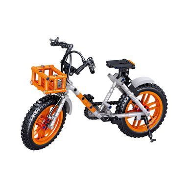 Juego de bloques de construcción de bicicletas (naranja 318 pc) -  Miniso
