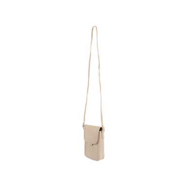 Mini bolso porta celular con solapa miniso beige -  Miniso