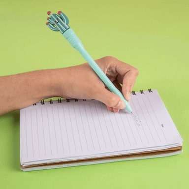 Lapicero de cabeza de cáctus de 1,0 mm de color azul de la serie verde menta 16cm -  Miniso