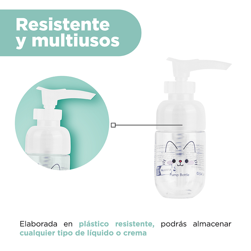 Animal-faces-colecci-n-botella-con-bomba-a-presi-n-30ml-Miniso-4-14420