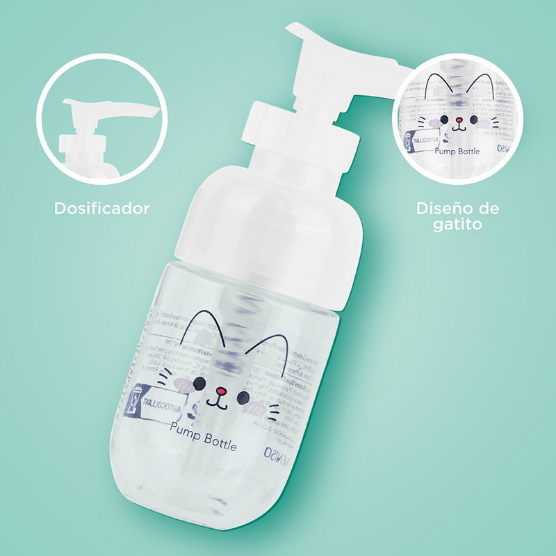 Animal-faces-colecci-n-botella-con-bomba-a-presi-n-30ml-Miniso-5-14420