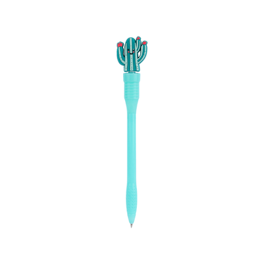Lapicero de cabeza de cáctus de 1,0 mm de color azul de la serie verde menta 16cm -  Miniso