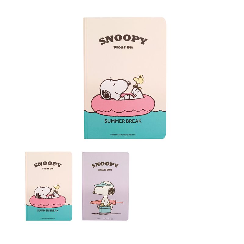 Libretas-y-cuadernos-summer-travel-tapa-dura-papel-blanco-A5-64-hojas-2-modelos-mixtos-serie-snoopy-Snoopy-1-14759