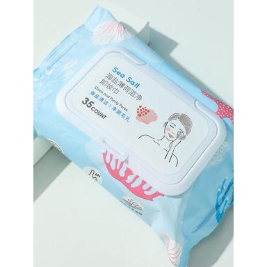 Toallas desmaquillantes sea salt mint 35 pzas -  Miniso