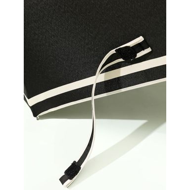 Paraguas de rayas business de 3 pliegues negro -  Miniso
