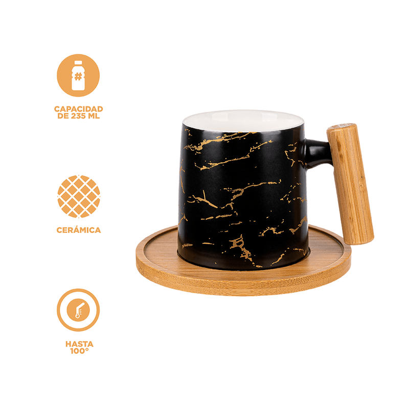Taza-de-cer-mica-con-patr-n-de-m-rmol-con-asa-de-bamb-y-posavasos-235-ml-negro-Miniso-4-13739