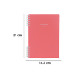 Libretas-y-cuadernos-serie-rosa-hojas-sueltas-A5-con-alambre-80-hojas-21cm-x-14-2cm-Miniso-6-15264