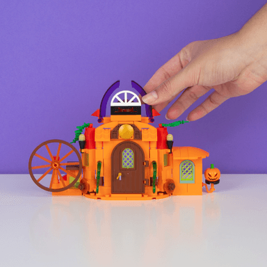 Juguetes halloween 4 en 1 casa encantada 165 piezas 25.5cm x 19cm x 5cm -  Miniso