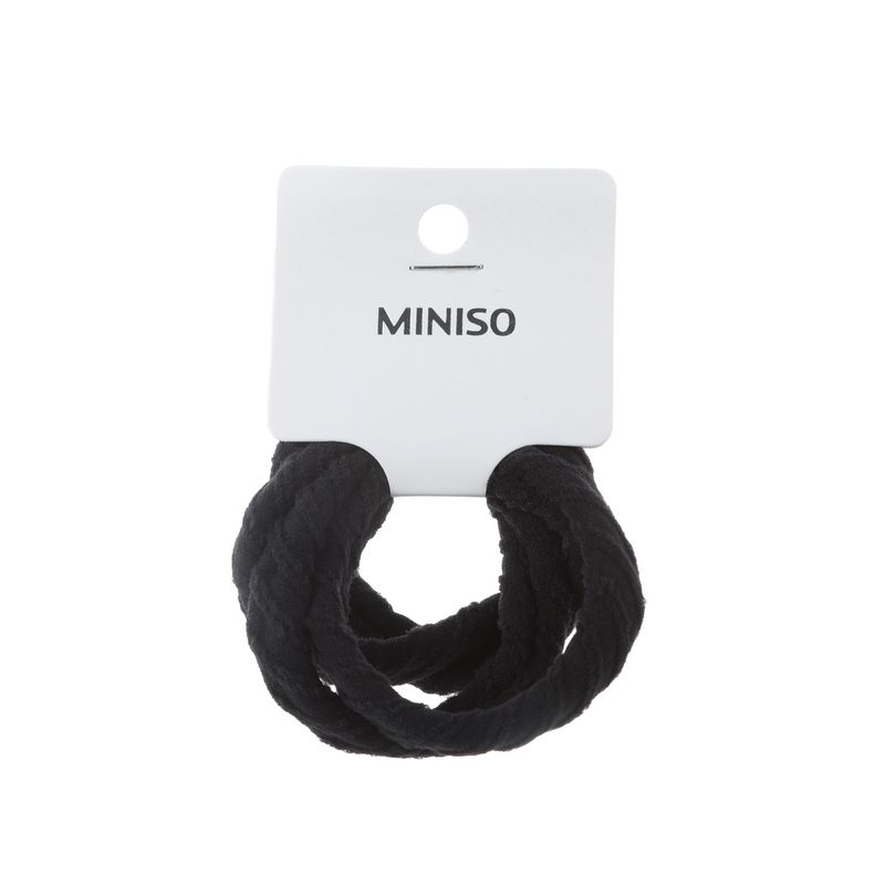 Paquete-de-ligas-para-el-cabello-texturizadas-4-pzas-negro-Miniso-2-12255