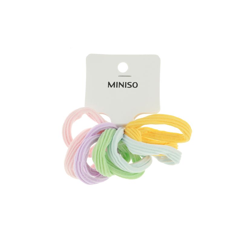 Paquete-de-ligas-para-cabello-texturizadas-miniso-10-pzas-mix-de-colores-Miniso-4-12471