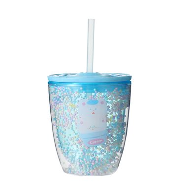 Vaso de plástico con sorbete hoho bear summer sparkling ice series 350 ml rosa 43x32cm -  Miniso
