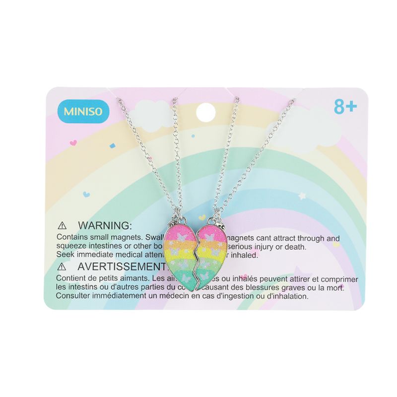 Set-de-collares-infantiles-de-amistad-colecci-n-funny-coraz-n-Miniso-4-14511