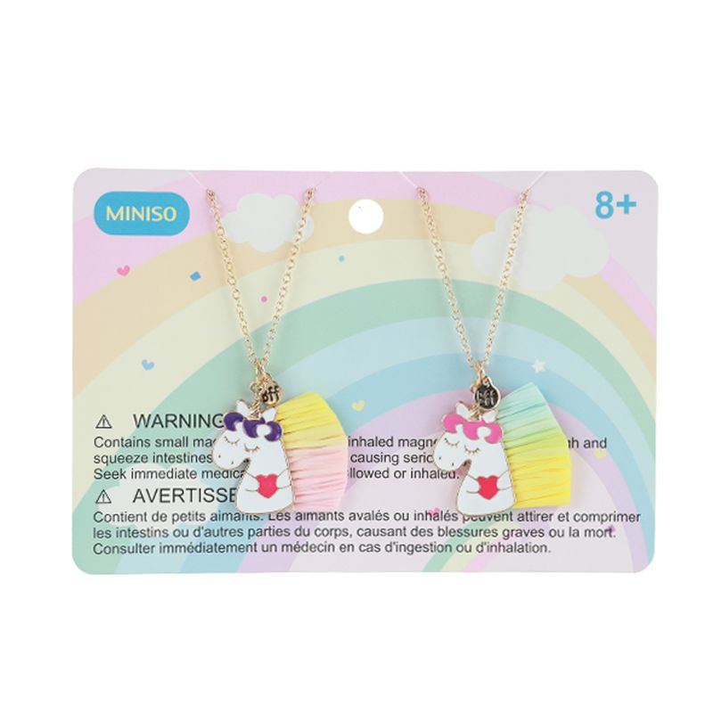 Set-de-collares-infantiles-de-amistad-colecci-n-funny-unicornio-Miniso-5-14514