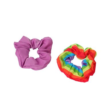 Set de donas para el cabello miniso lisa y arcoíris 2 pzas -  Miniso