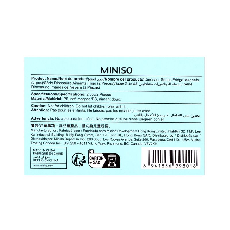 Imanes-de-refrigerador-de-la-serie-de-dinosaurios-2-piezas-colores-mixtos-Miniso-6-14378