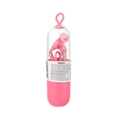 Audífonos 3.5 mm modelo 22e14 rosa -  Miniso