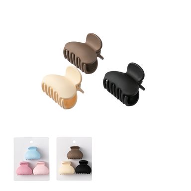 Pinza para cabello pequeña semi circular 3 pzas. mix de colores - Miniso