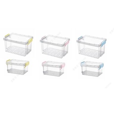 Organizador de plastico de la serie de verano con manijas de fijacion de tapa 2 pcs 19.4x13.4x11 cm -  Miniso