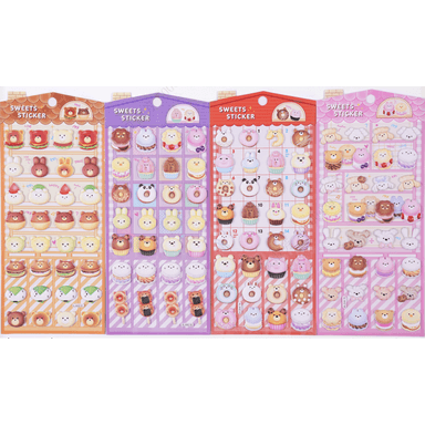 Calcomanias y estampas hinchables de la serie de postres 22cm x 9.5cm - Miniso
