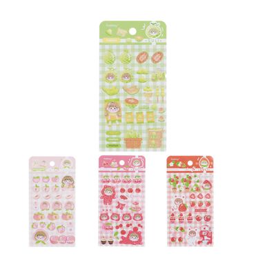 Calcomanias y estampas tematicas para diarios fruta de suli 4 modelos surtidos 18.5cm - Miniso