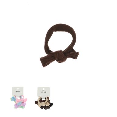 Paquete de ligas para el cabello con moñito tierno miniso 5 pzas - Miniso